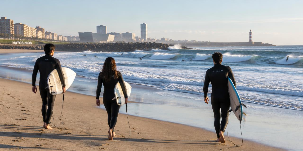 Surfing, running and sport in Porto